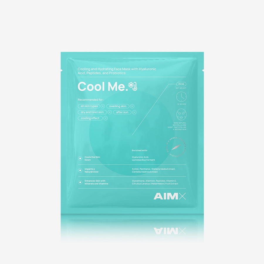 AIMX Hydrating and cooling face mask with probiotics "Cool Me" 5 pcs.