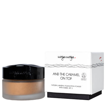 Uoga Uoga AND THE CARAMEL ON TOP Natural mineral foundation powder with amber SPF15