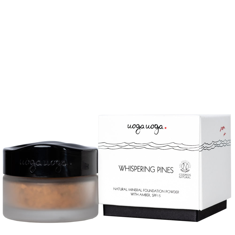 Uoga Uoga WHISPERING PINES Natural mineral foundation powder with amber SPF15